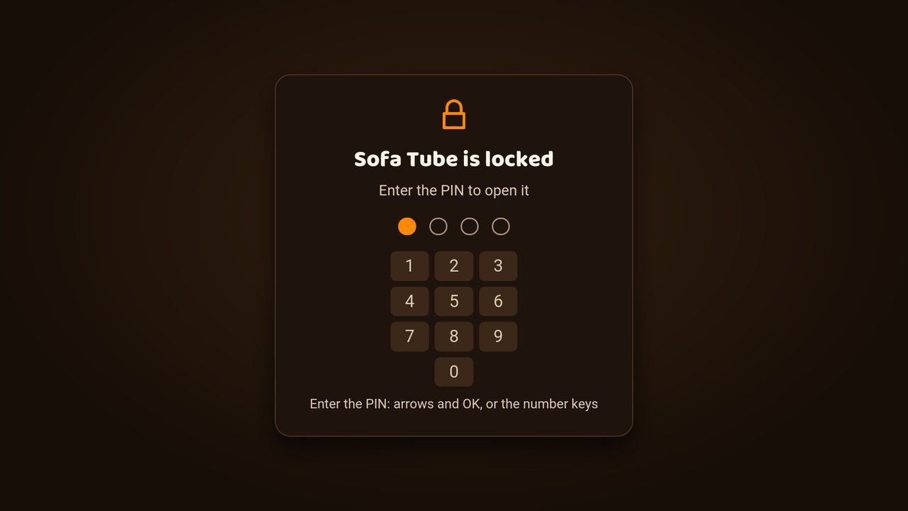 App lock with the PIN keypad