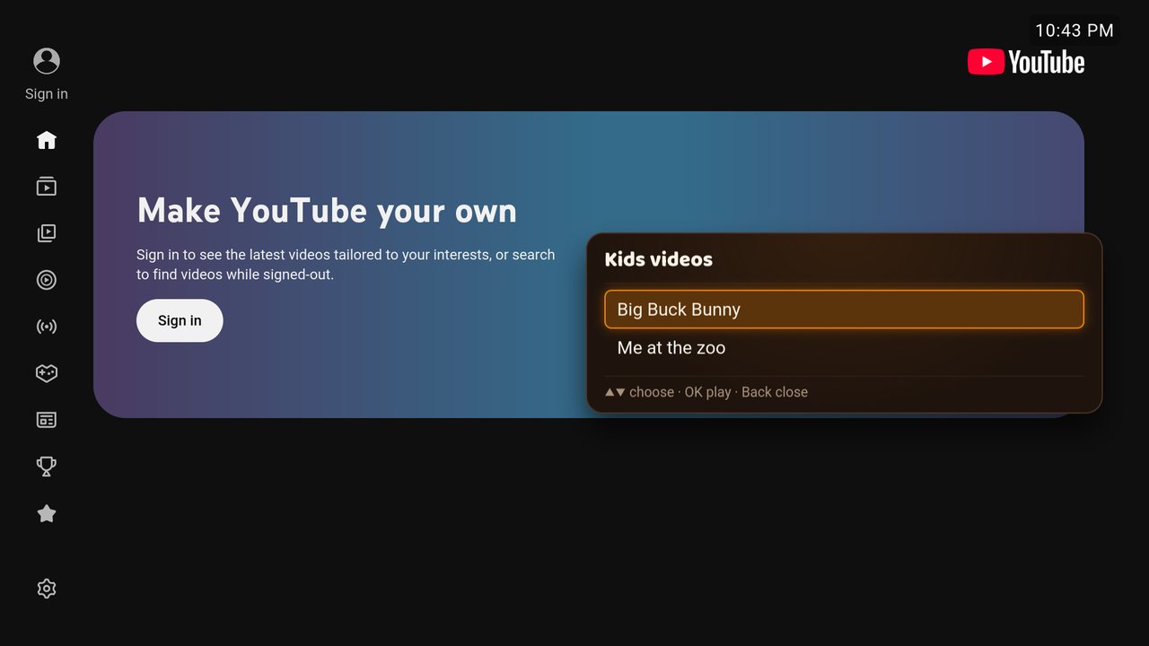 Kids video list