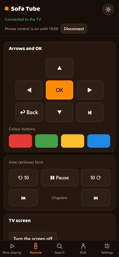 Phone page: Remote
